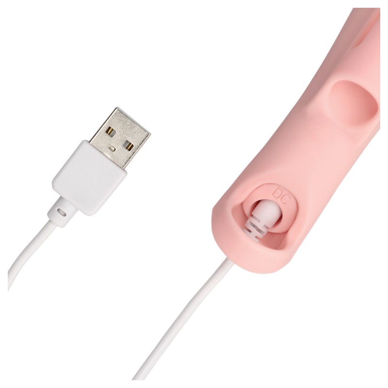 Loveline - bordázott ujjvibrátor (pink) 122603 termék bemutató kép