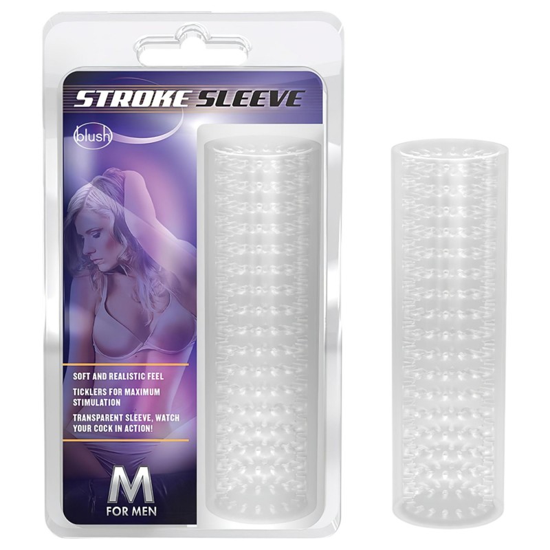 M For Man - stimuláló péniszköpeny és maszturbátor (átlátszó) 103634 termék bemutató kép