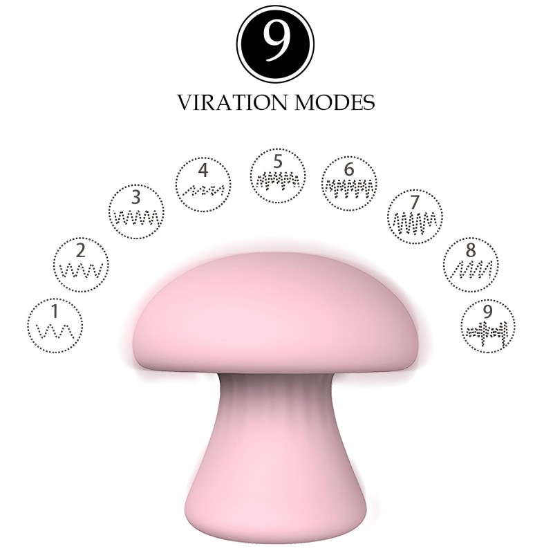Magic Mushroom - akkus arcmasszírozó (pink) 97532 termék bemutató kép