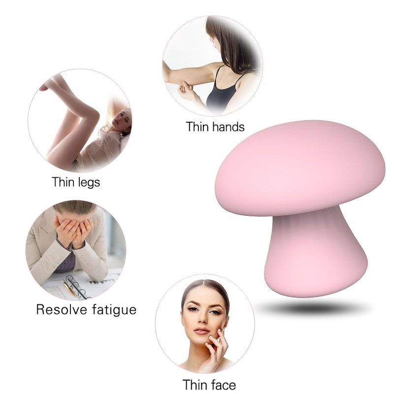 Magic Mushroom - akkus arcmasszírozó (pink) 97533 termék bemutató kép