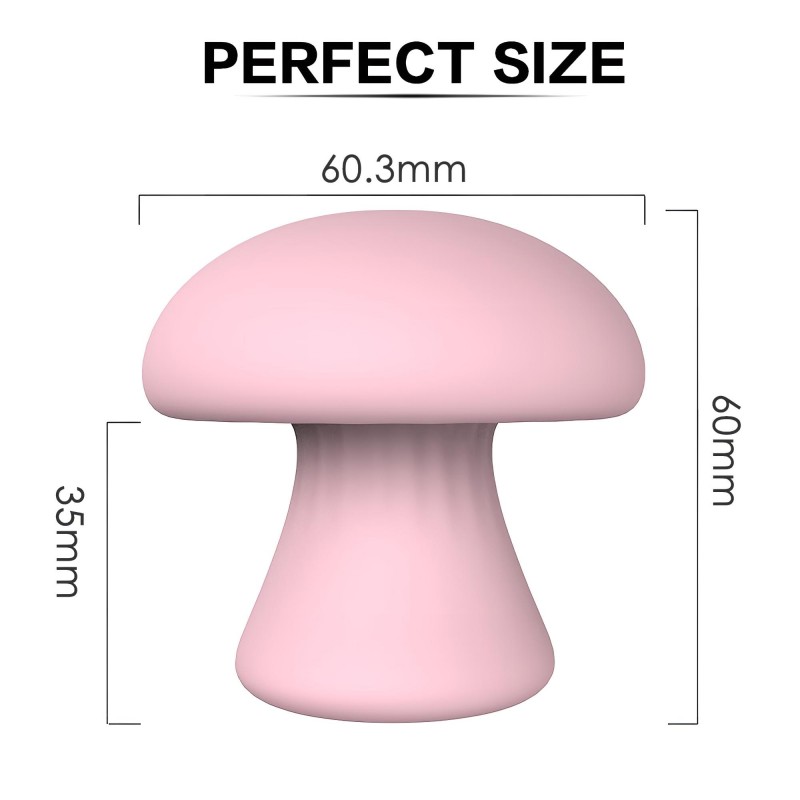 Magic Mushroom - akkus arcmasszírozó (pink) 97537 termék bemutató kép