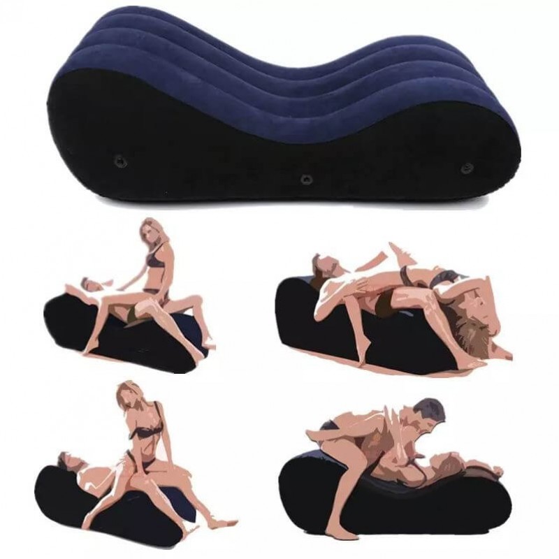 Magic Pillow - Felfújható szex szófa - nagy (kék) 92903 termék bemutató kép