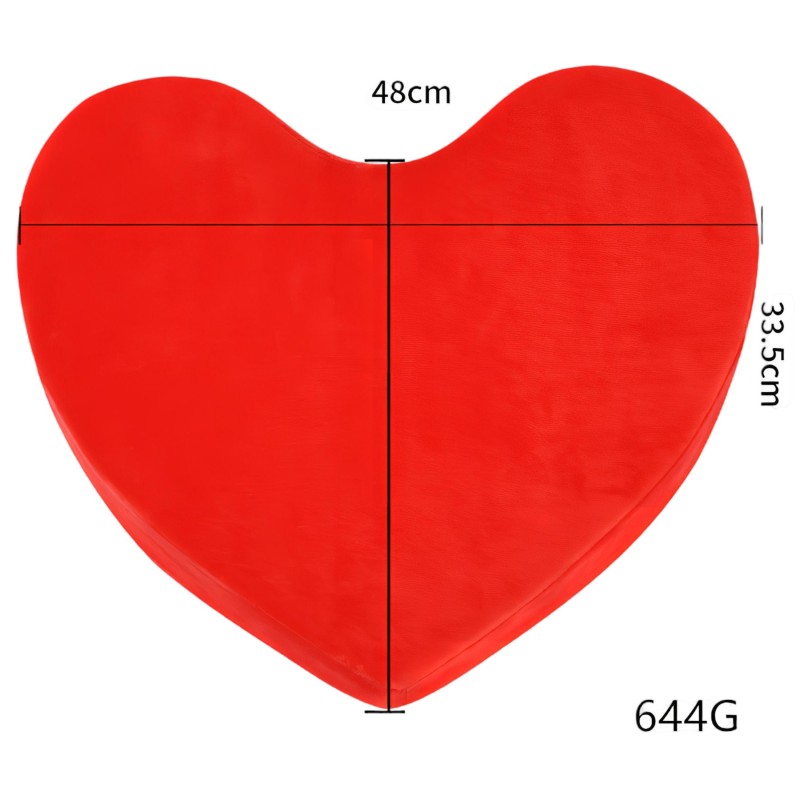 Desirel Magic Pillow - szív alakú szexpárna (piros) 123240 termék bemutató kép