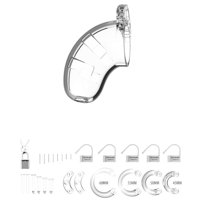ManCage - Model 13 péniszketrec (átlátszó) - 6,5 cm 149309 termék bemutató kép