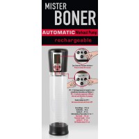 Mister Boner Workout - akkus, automata péniszpumpa (áttetsző-fekete) 77973 termék bemutató kép