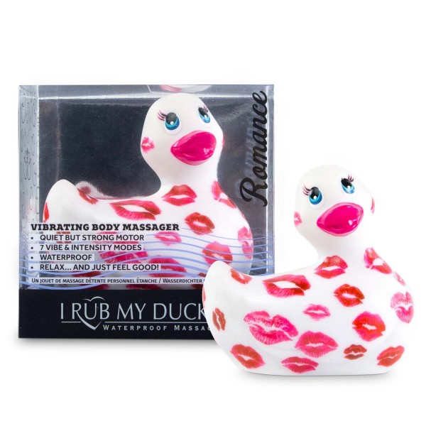 My Duckie Romance 2.0 - vízálló csikló vibrátor (fehér-pink)