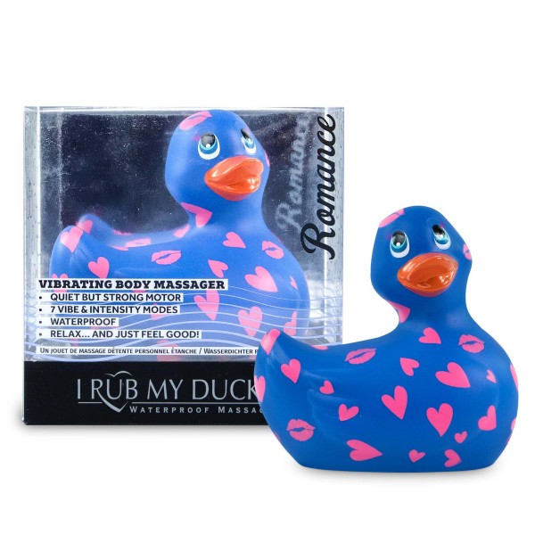My Duckie Romance 2.0 - vízálló csikló vibrátor (kék-pink)