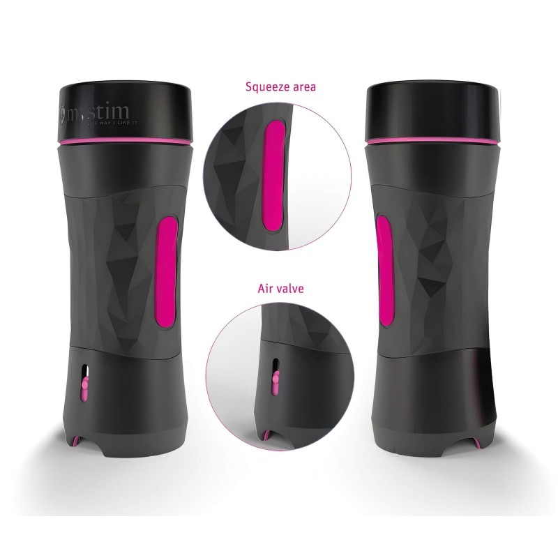 mystim OPUS Mica - élethű művagina maszturbátor (natúr-fekete) 127825 termék bemutató kép