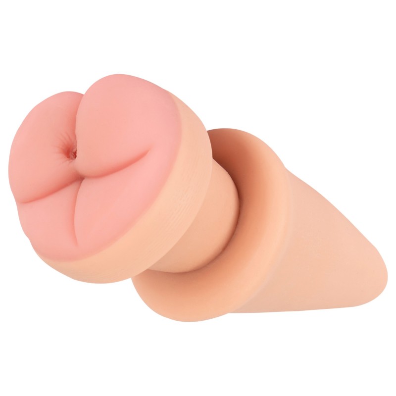 Nature Skin - anál plug és péniszköpeny (testszínű) 143190 termék bemutató kép