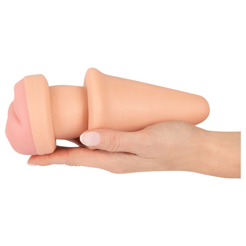 Nature Skin - anál plug és péniszköpeny (testszínű) 143191 termék bemutató kép
