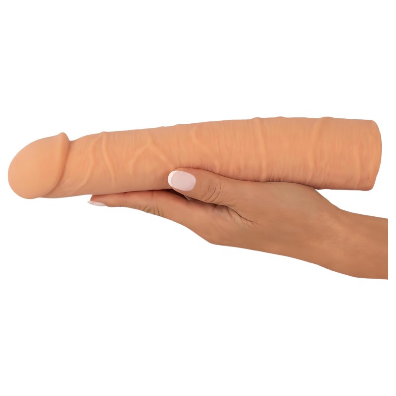 Nature Skin - hosszabbító, vastagító péniszköpeny (24 cm) 132256 termék bemutató kép