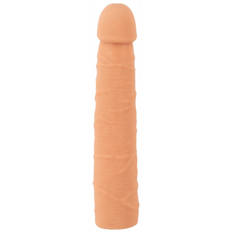 Nature Skin - hosszabbító, vastagító péniszköpeny (24cm) 73574 termék bemutató kép