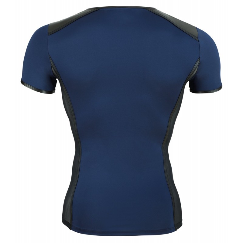 NEK - fekete fűzős-necc betétes férfi felső (kék) 75469 termék bemutató kép