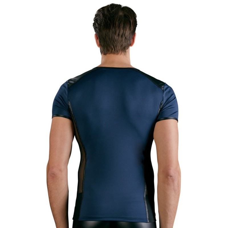 NEK - fekete fűzős-necc betétes férfi felső (kék) 75466 termék bemutató kép