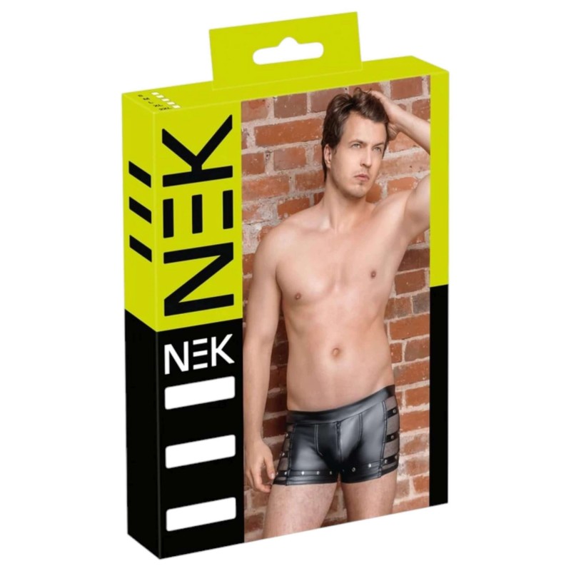 NEK - szegecses, cipzáras boxer (fekete) 108844 termék bemutató kép