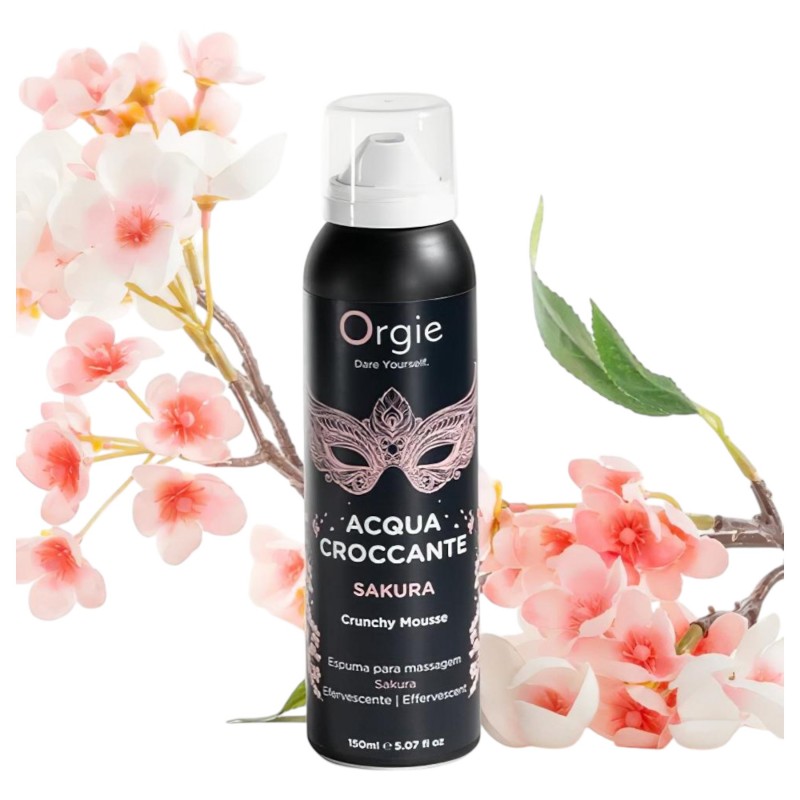 Orgie Acqua Croccante - masszázs hab - cseresznyevirág (150 ml) 135336 termék bemutató kép