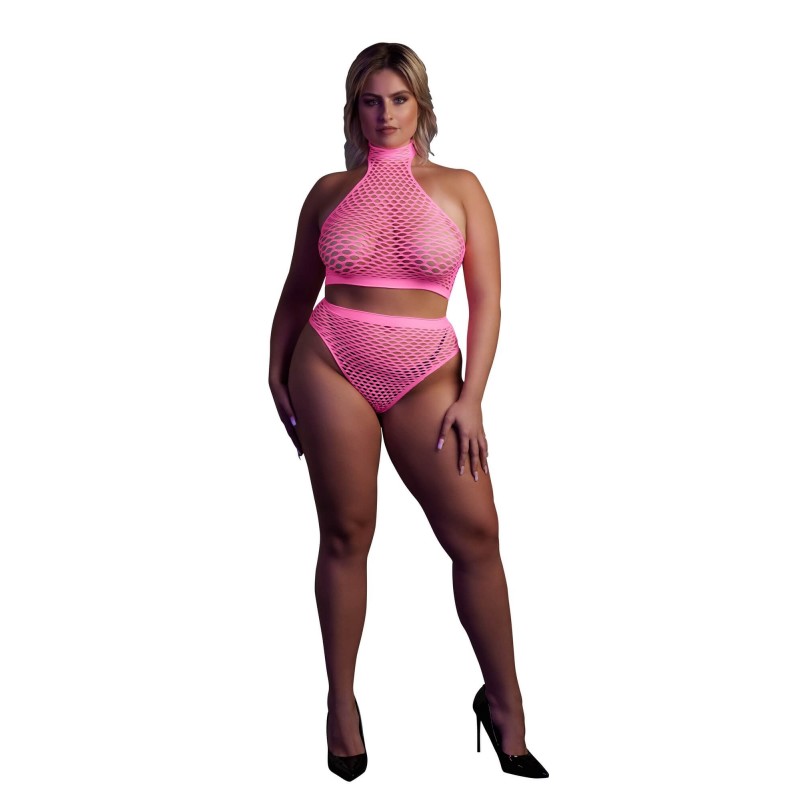 Ouch! - foszforeszkáló fehérnemű szett (pink) 80104 termék bemutató kép