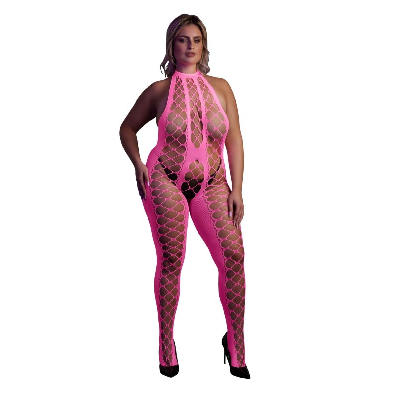 Ouch! - foszforeszkáló nyitott overál (pink) 80077 termék bemutató kép