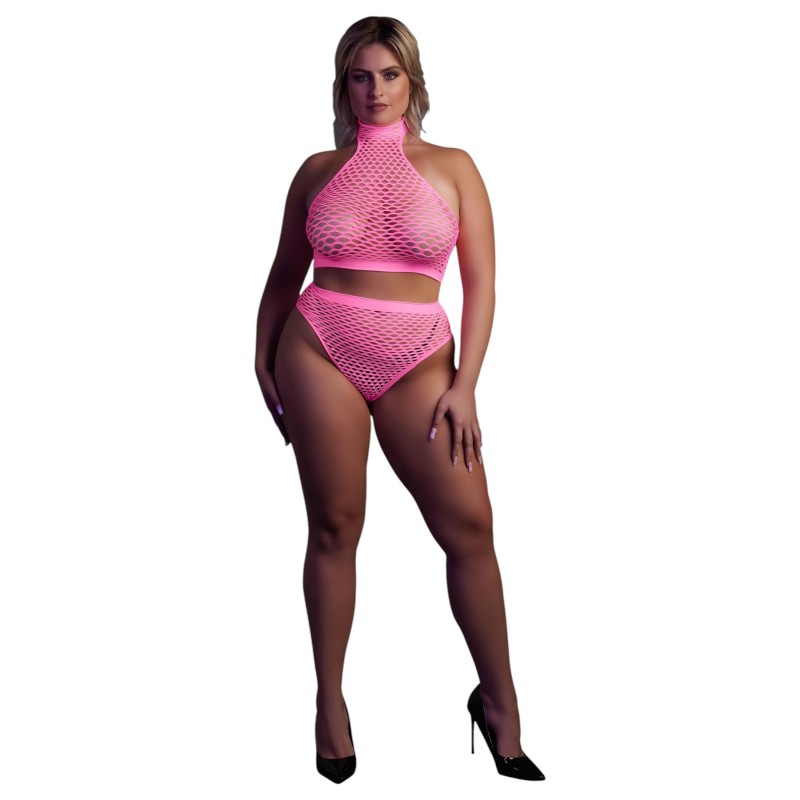 Ouch! - foszforeszkáló fehérnemű szett (pink) 113428 termék bemutató kép