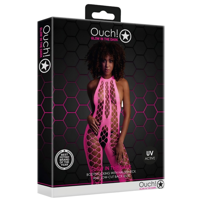 Ouch! - foszforeszkáló nyitott overál (pink) 115631 termék bemutató kép