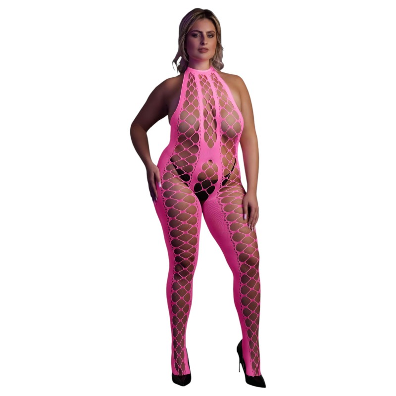Ouch! - foszforeszkáló nyitott overál (pink) 113271 termék bemutató kép