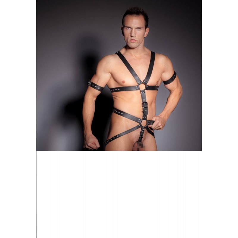 ZADO - pántos, bőr testhám body - férfiaknak 70855 termék bemutató kép