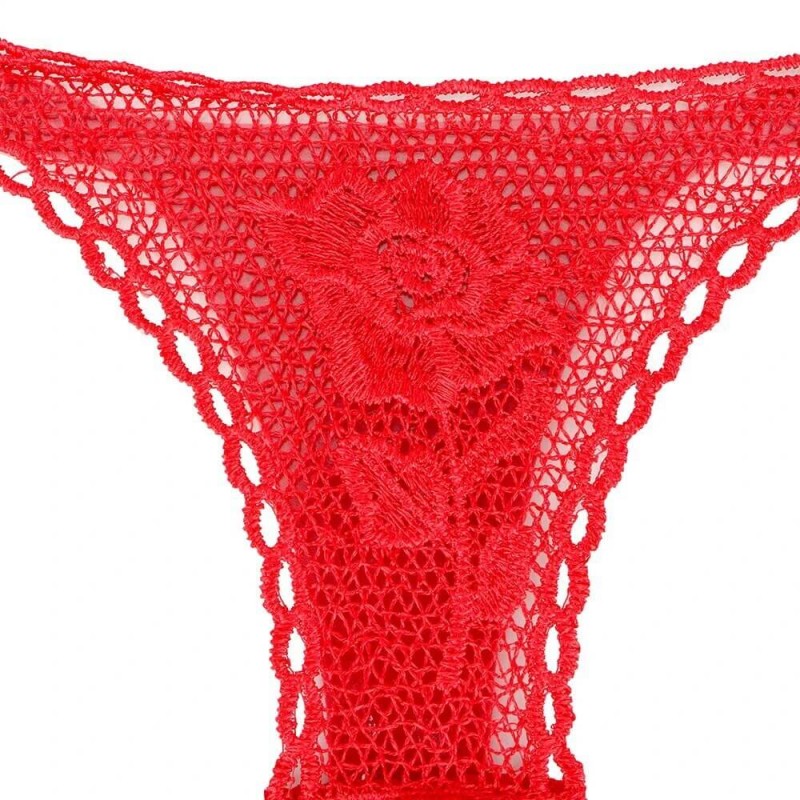 Panty Rose - rózsaszálba rejtett tanga - piros (S-L) 71712 termék bemutató kép