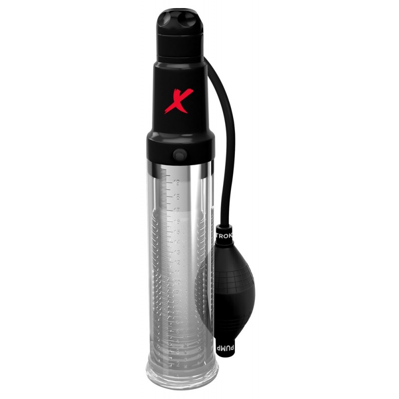 PDX Elite - 2in1 - péniszpumpa és maszturbátor egyben (átlátszó) 42412 termék bemutató kép