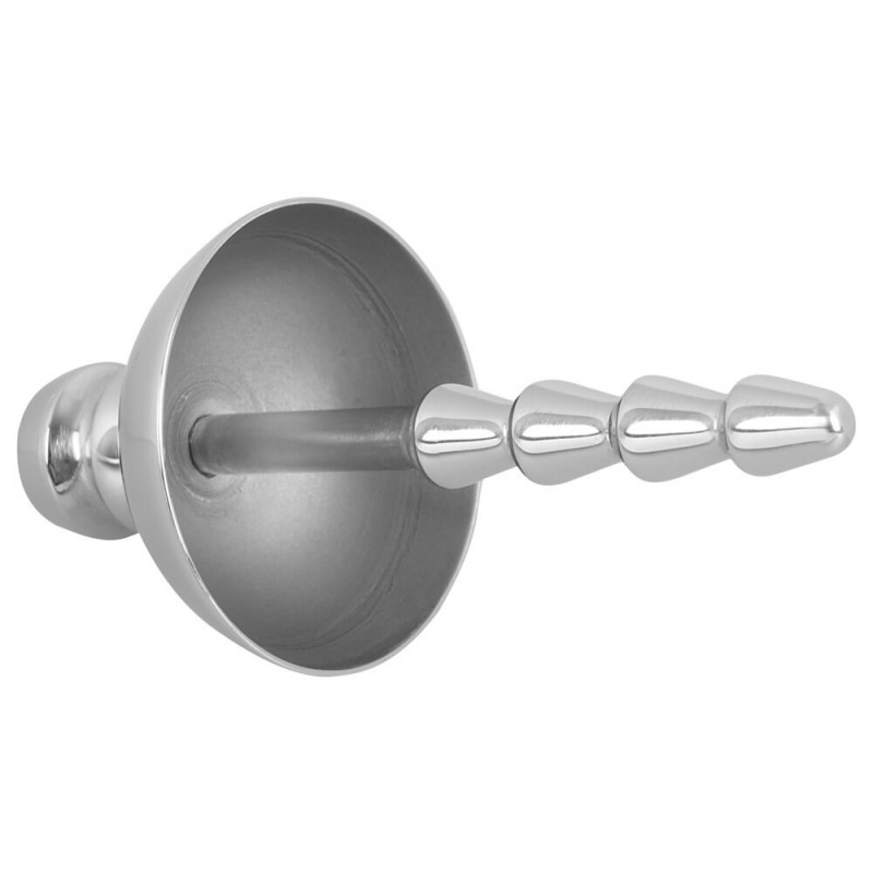Penisplug - fém húgycsőtágító (ezüst) 90134 termék bemutató kép