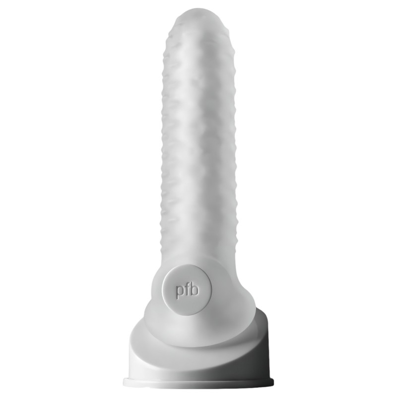 Perfect Fit - Fat Boy Checker Box - péniszköpeny (17 cm, fehér) 135996 termék bemutató kép