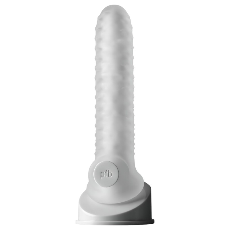 Perfect Fit - Fat Boy Checker Box - péniszköpeny (19 cm, fehér) 135982 termék bemutató kép