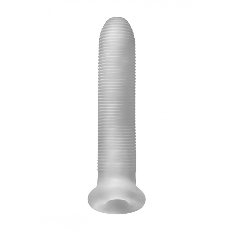 Perfect Fit - Fat Boy Micro Ribbed - péniszköpeny (19 cm, fehér) 135991 termék bemutató kép