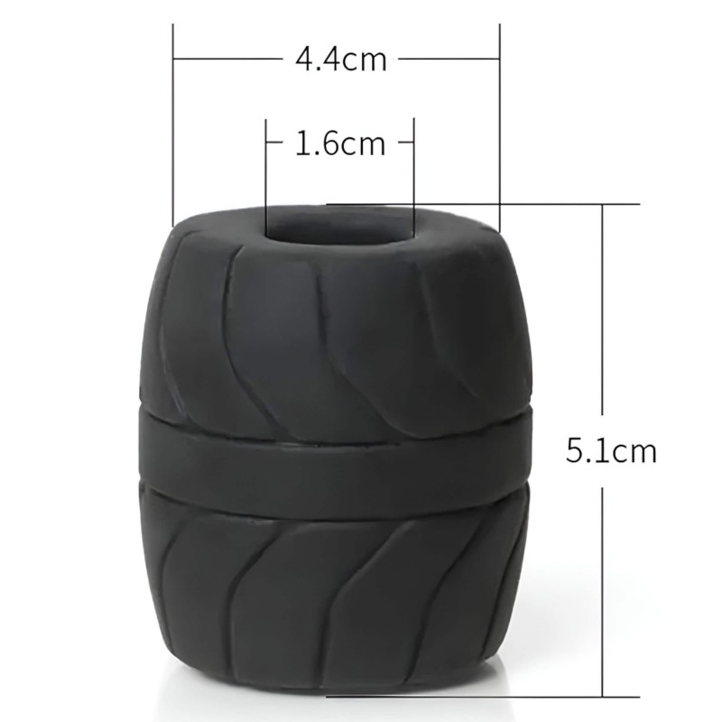 Perfect Fit - SilaSkin Ball Heregyűrű és nyújtó (fehér) 136065 termék bemutató kép