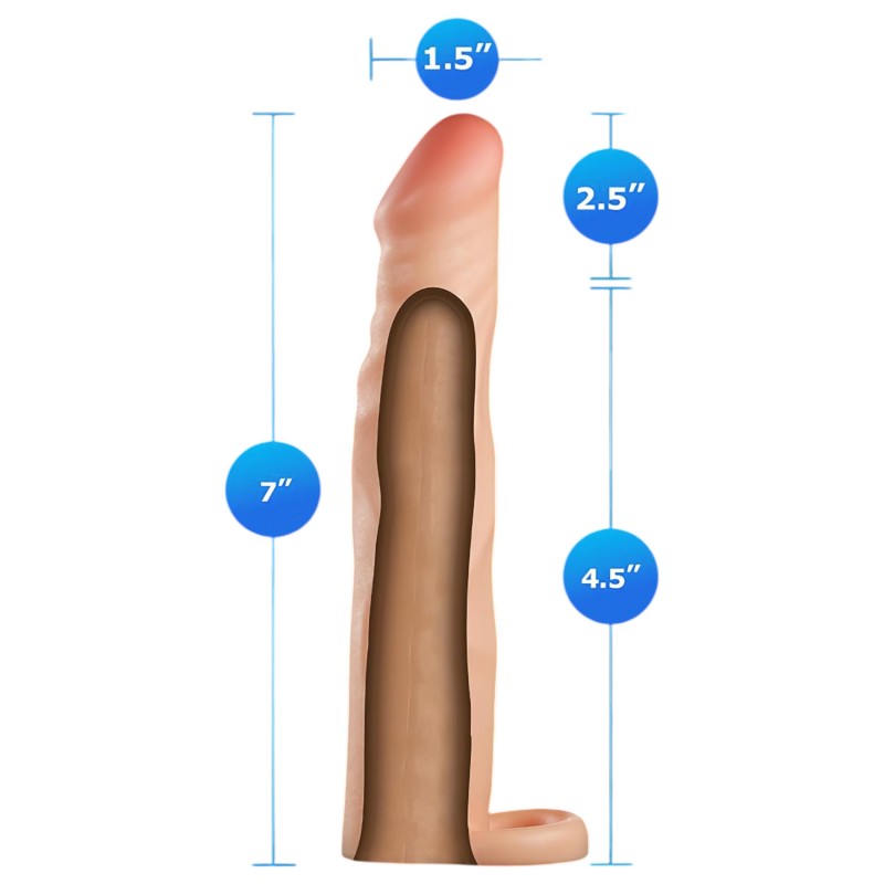 Performance Plus 2,5 - heregyűrűs péniszköpeny (natúr) 103573 termék bemutató kép