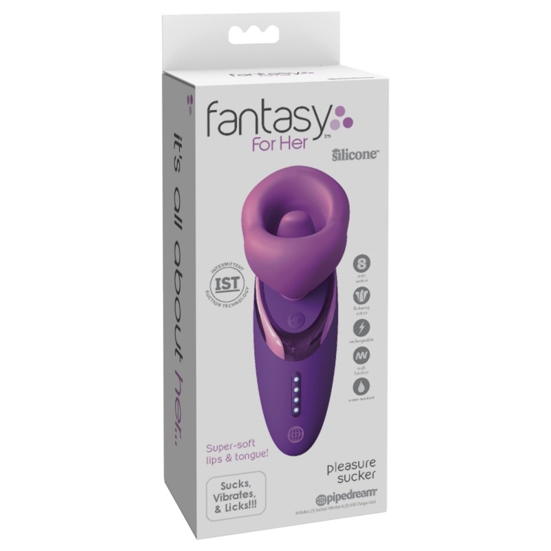 Pipedream - Fantasy For Her - nyaló szívó vibrátor (lila) 136992 termék bemutató kép