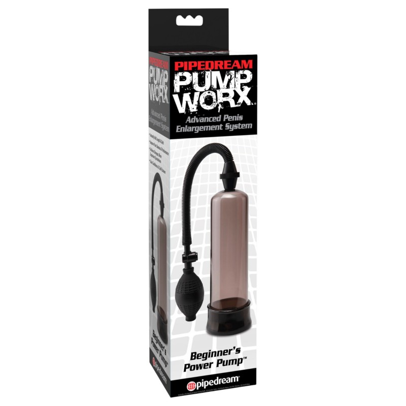 Pipedream - Pump Worx Beginner's - fekete péniszpumpa (19 cm) 136981 termék bemutató kép
