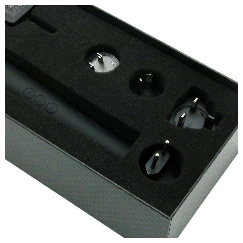 Pixey Deluxe Black Velvet - wand vibrátor M (fekete) 140113 termék bemutató kép