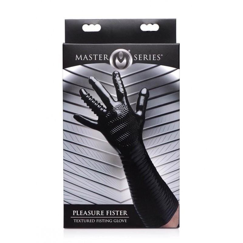 Pleasure Fister - textúrált öklöző kesztyű (fekete) 77903 termék bemutató kép