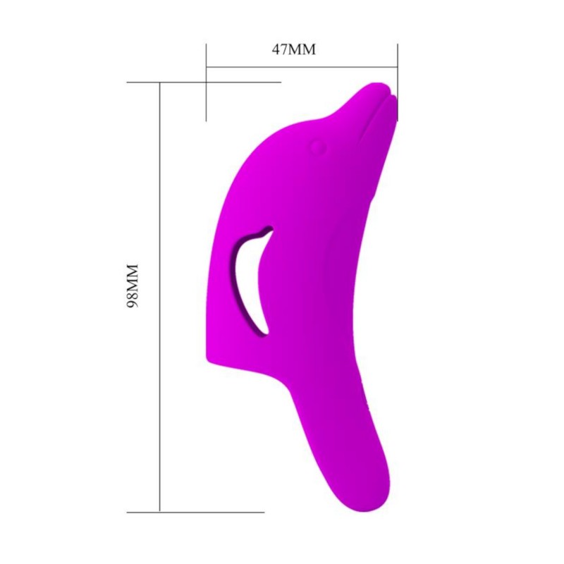 Pretty Love Delphini - delfines ujjvibrátor (lila) 121097 termék bemutató kép