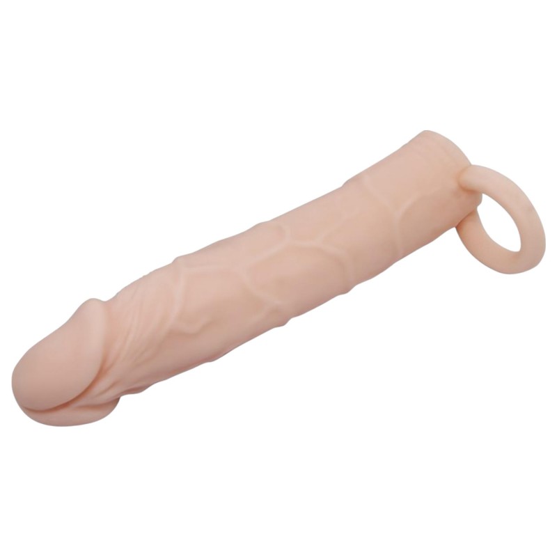 Pretty Love - heregyűrűs péniszköpeny (testszínű) 142761 termék bemutató kép