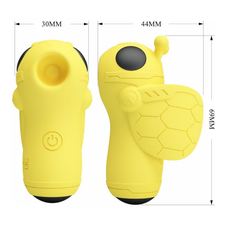 Pretty Love Magic Bee - csiklóizgató ujjvibrátor (sárga) 121065 termék bemutató kép