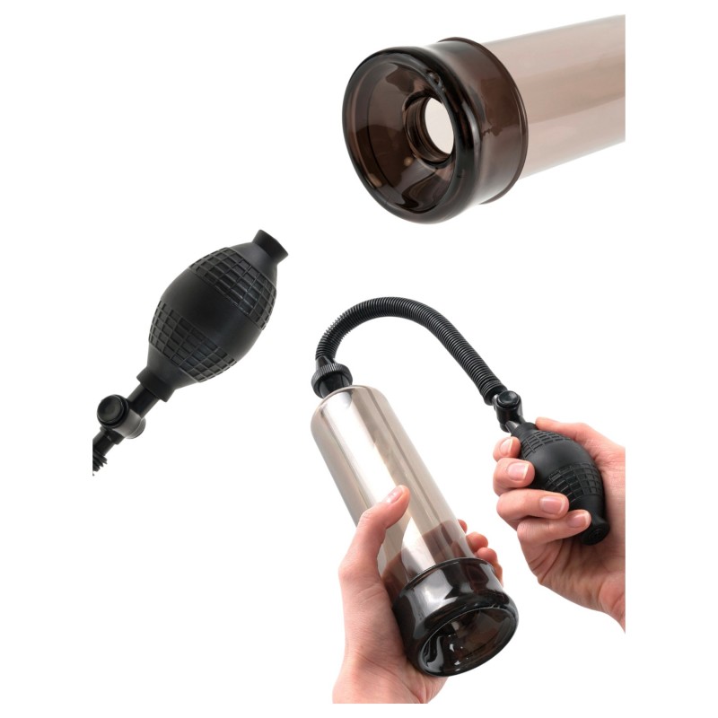Pipedream - Pump Worx Beginner's - fekete péniszpumpa (19 cm) 127306 termék bemutató kép
