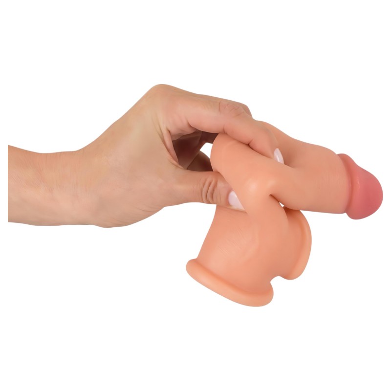 realistixxx - heregyűrűs hosszabbító péniszköpeny - 19 cm (testszínű) 130942 termék bemutató kép