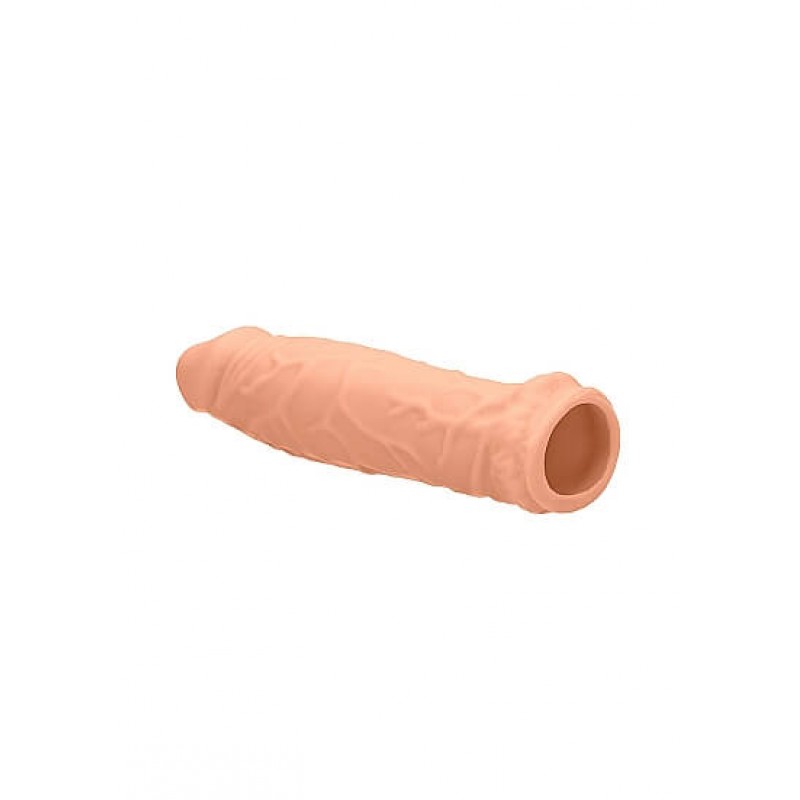 RealRock Penis Sleeve 6 - péniszköpeny (17cm) - natúr 53562 termék bemutató kép