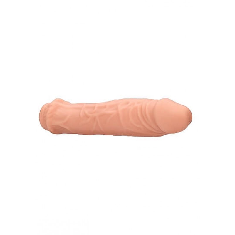 RealRock Penis Sleeve 6 - péniszköpeny (17cm) - natúr 53563 termék bemutató kép