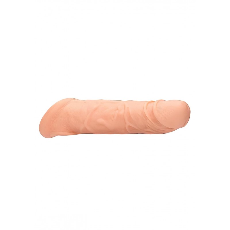 RealRock Penis Sleeve 8 - péniszköpeny (21 cm, natúr) 131686 termék bemutató kép