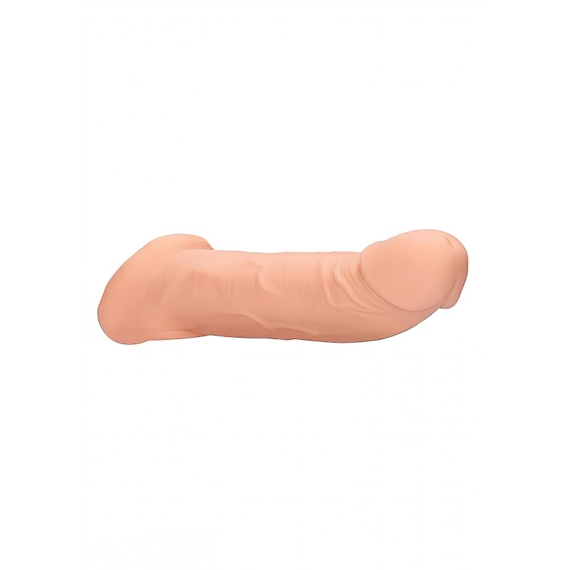RealRock Penis Sleeve 9 - péniszköpeny (21,5 cm, natúr) 131666 termék bemutató kép