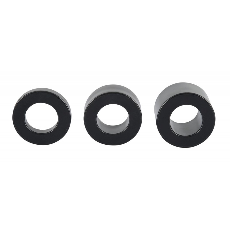 Rebel Ball - pénisz-, heregyűrű és nyújtó szett - (fekete) 26765 termék bemutató kép