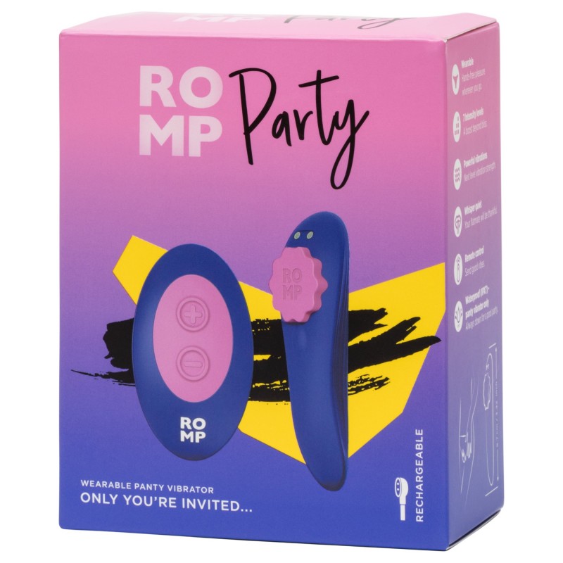 ROMP Party - hordható távirányítós bugyivibrátor (lila) 126935 termék bemutató kép