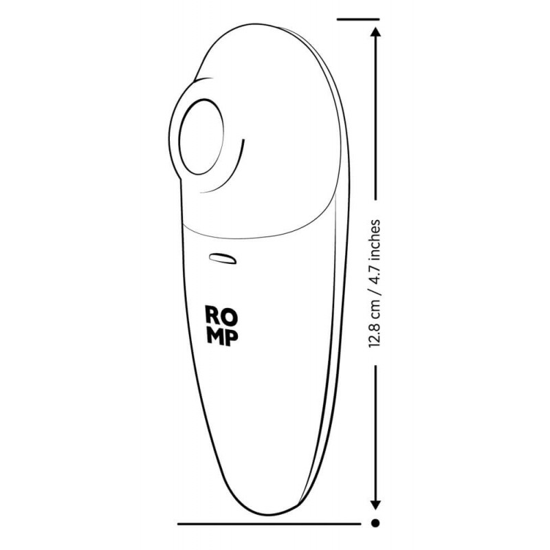 ROMP Switch X - léghullámos csiklóizgató (barack) 90322 termék bemutató kép